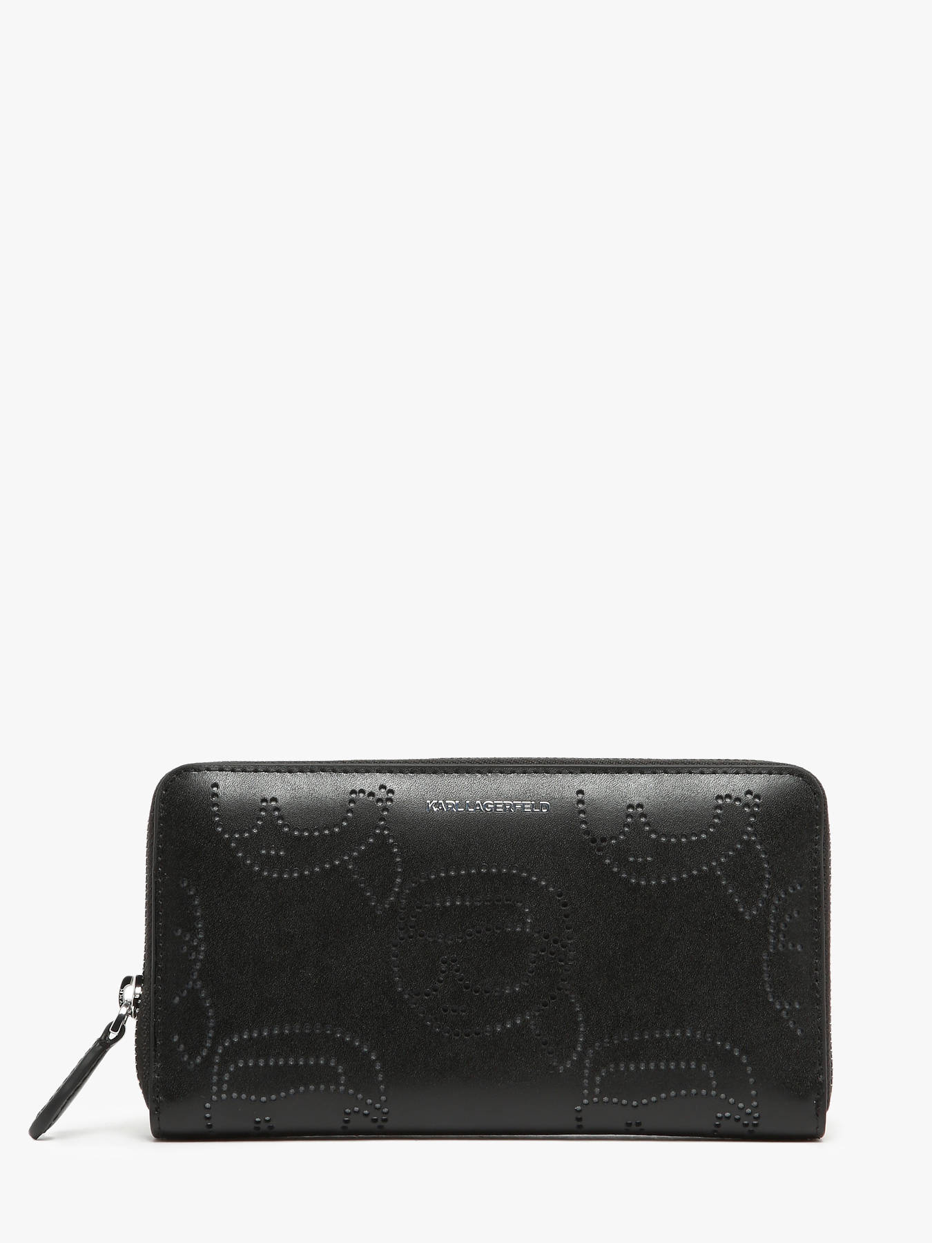 Portefeuille cuir K/Ikonik Perfor cuir KARL LAGERFELD