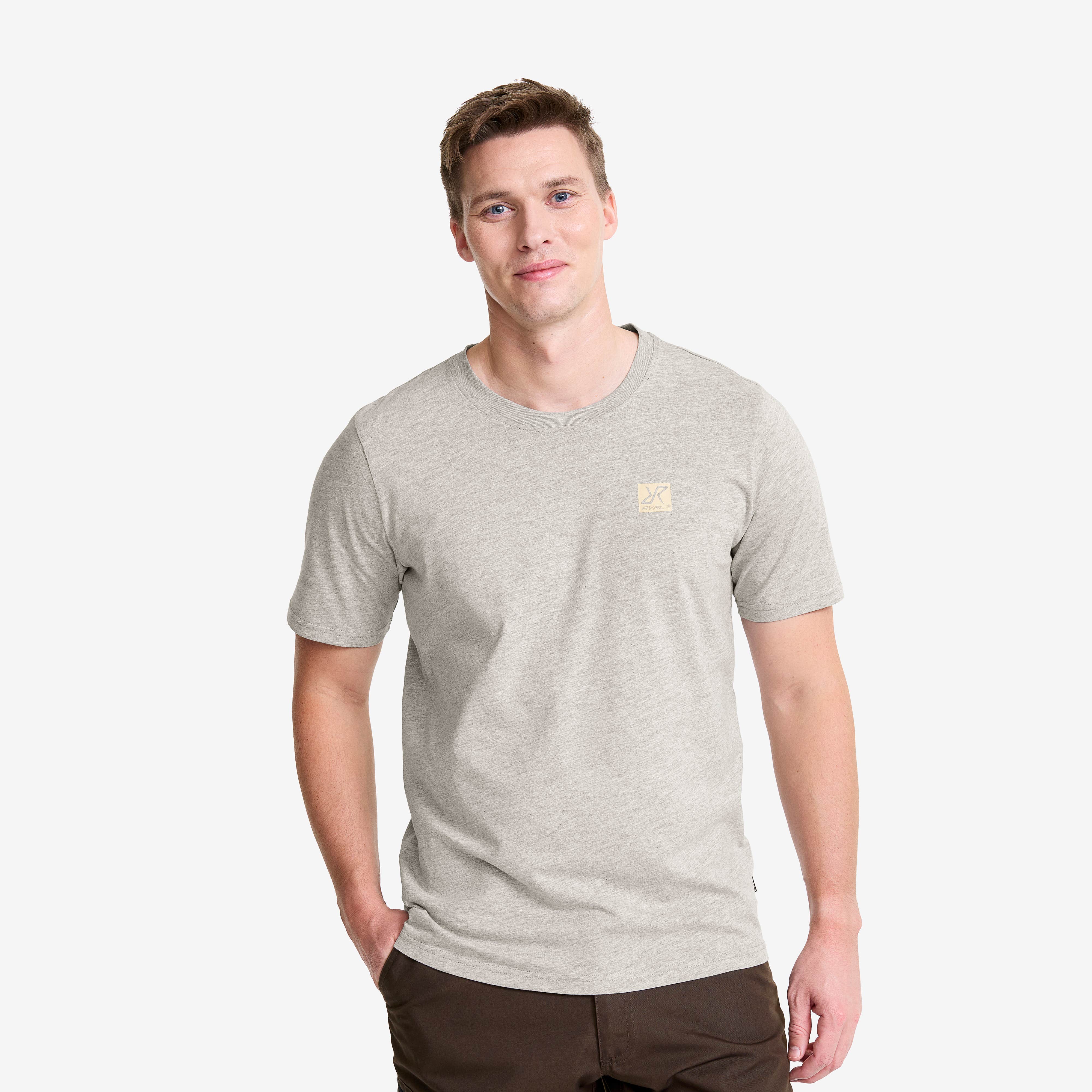 Easy T-shirt Herre Grey Melange