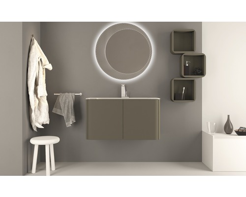 LED badkamerspiegel Tessin 80 cm 45053 IP 44 (beschermd tegen vreemde voorwerpen en spatwater)
