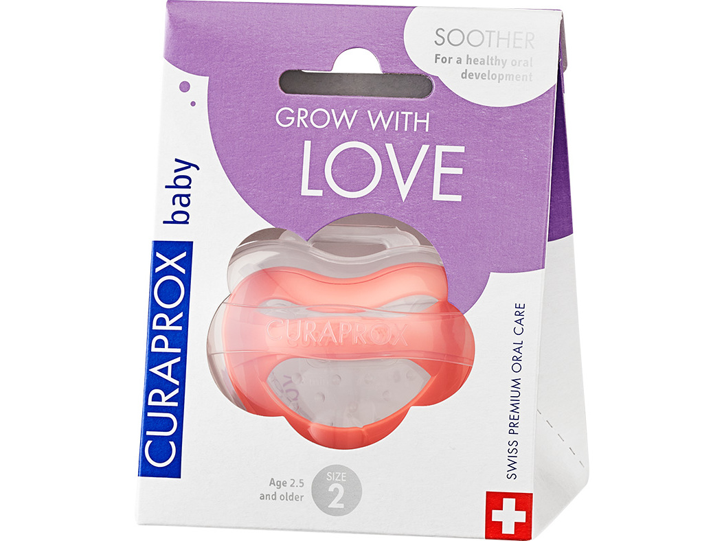 CHUPETAS CURAPROX BABY CORAL TAM 2