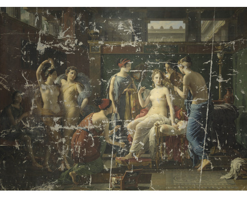Vliesbehang HRBP000048 Joseph Paelinck Het toilet van Psyche 5-delige set 243 x 184 cm