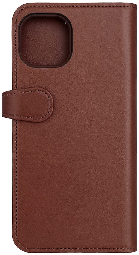 Buffalo iPhone 15 Plus 2in1 Leather MagSeries pungetui (brun)