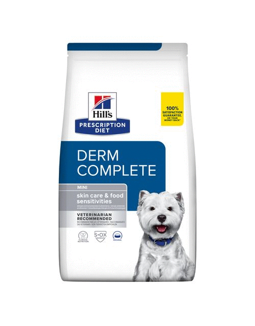 Hill's Prescription Diet Derm Complete Mini Environmental\/Food Sensitivities - Hondenvoer - Rijst Ei 1 kg