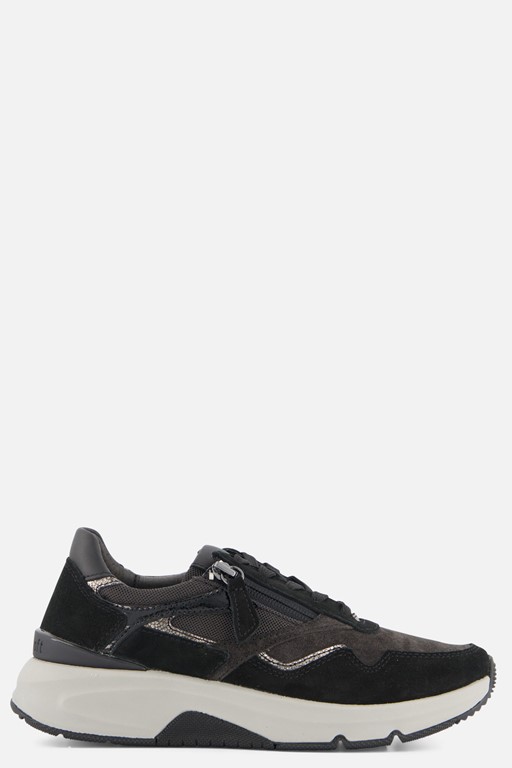 Gabor Rollingsoft Sneakers grijs Suede