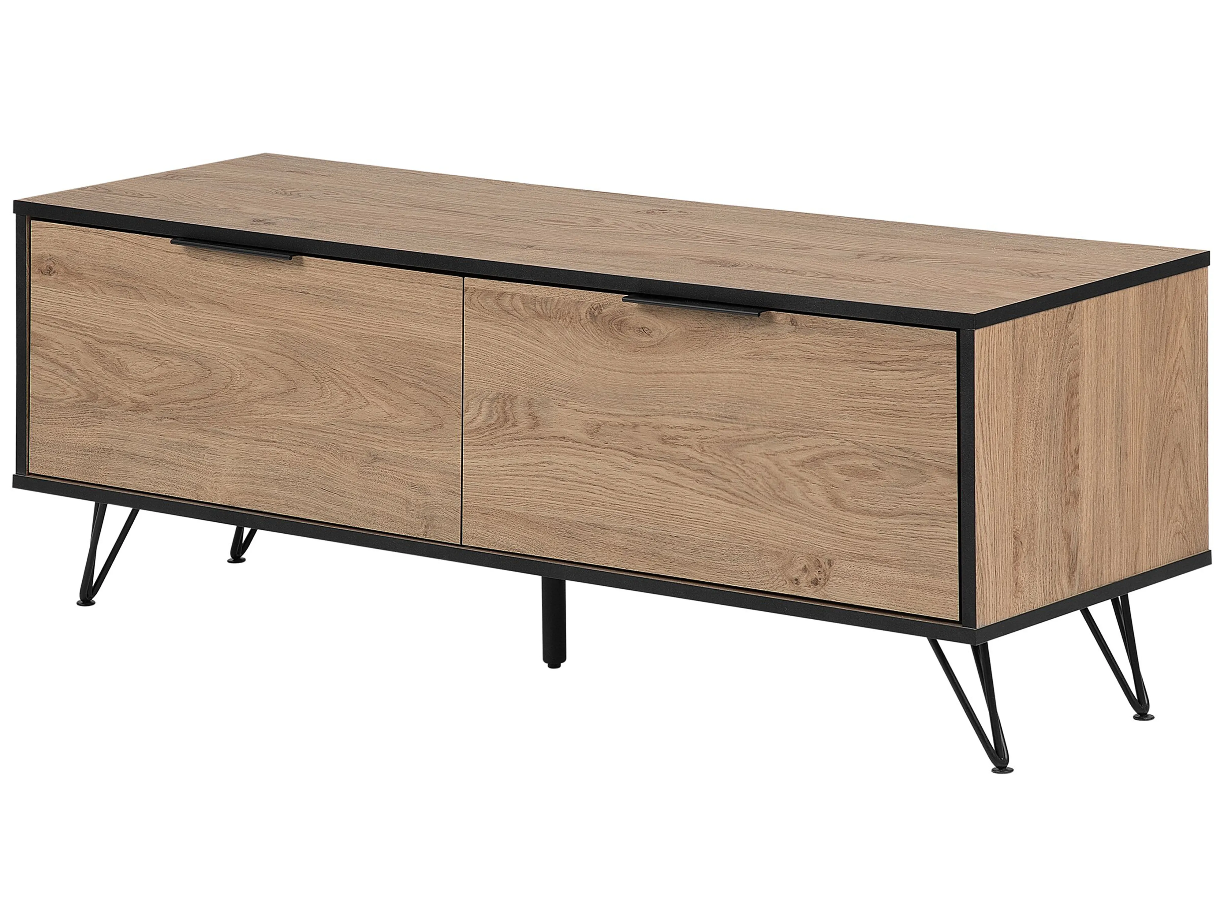 TV-meubel HALSTON Bruin/zwart