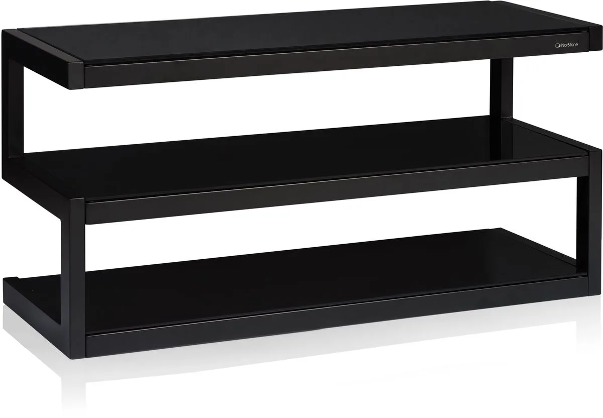 NorStone Esse noir verres noirs Meubles TV