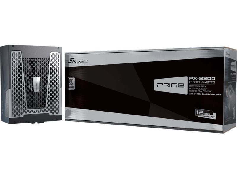 Seasonic Netzteil PRIME PX 2200 W Seasonic Prime PX Netzteil 2200 W 24-pin ATX ATX Schwarz