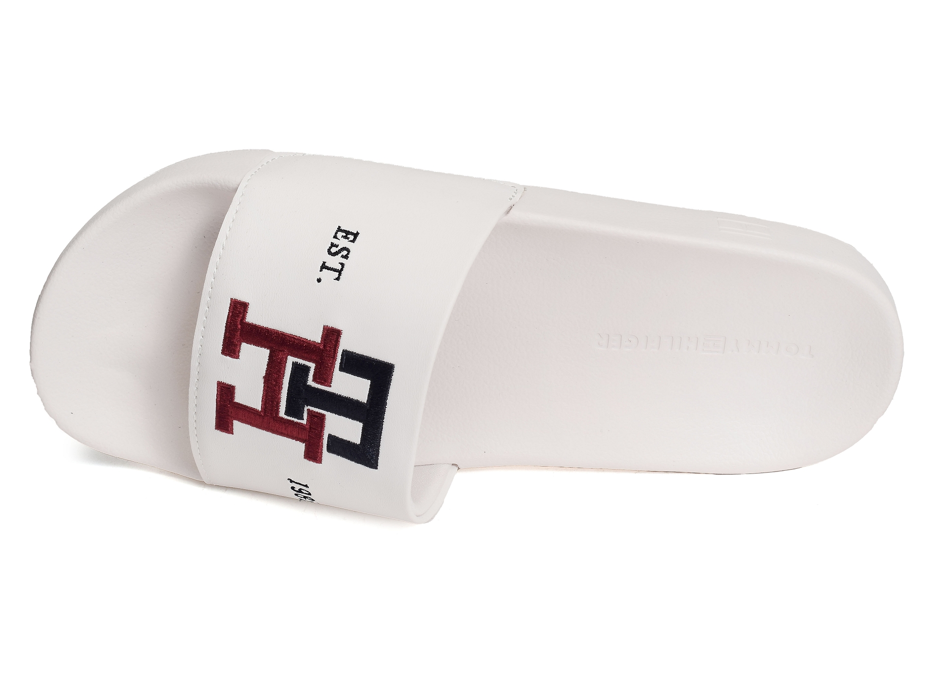 Th embroidery pool slide 4465 blanc