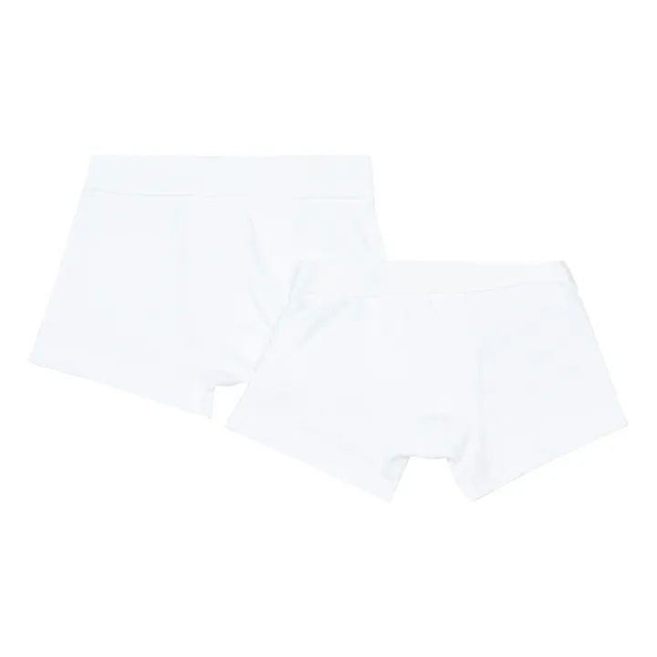 Petit Bateau Lot 2 Boxers Coton Bio | Blanc cassé