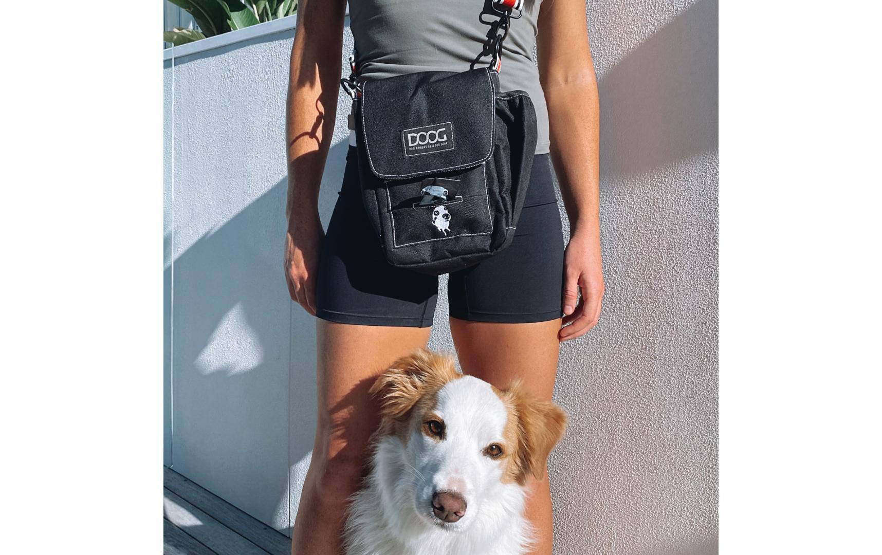 Shoulder Bag SchwarzHunde-Walking-Tasche