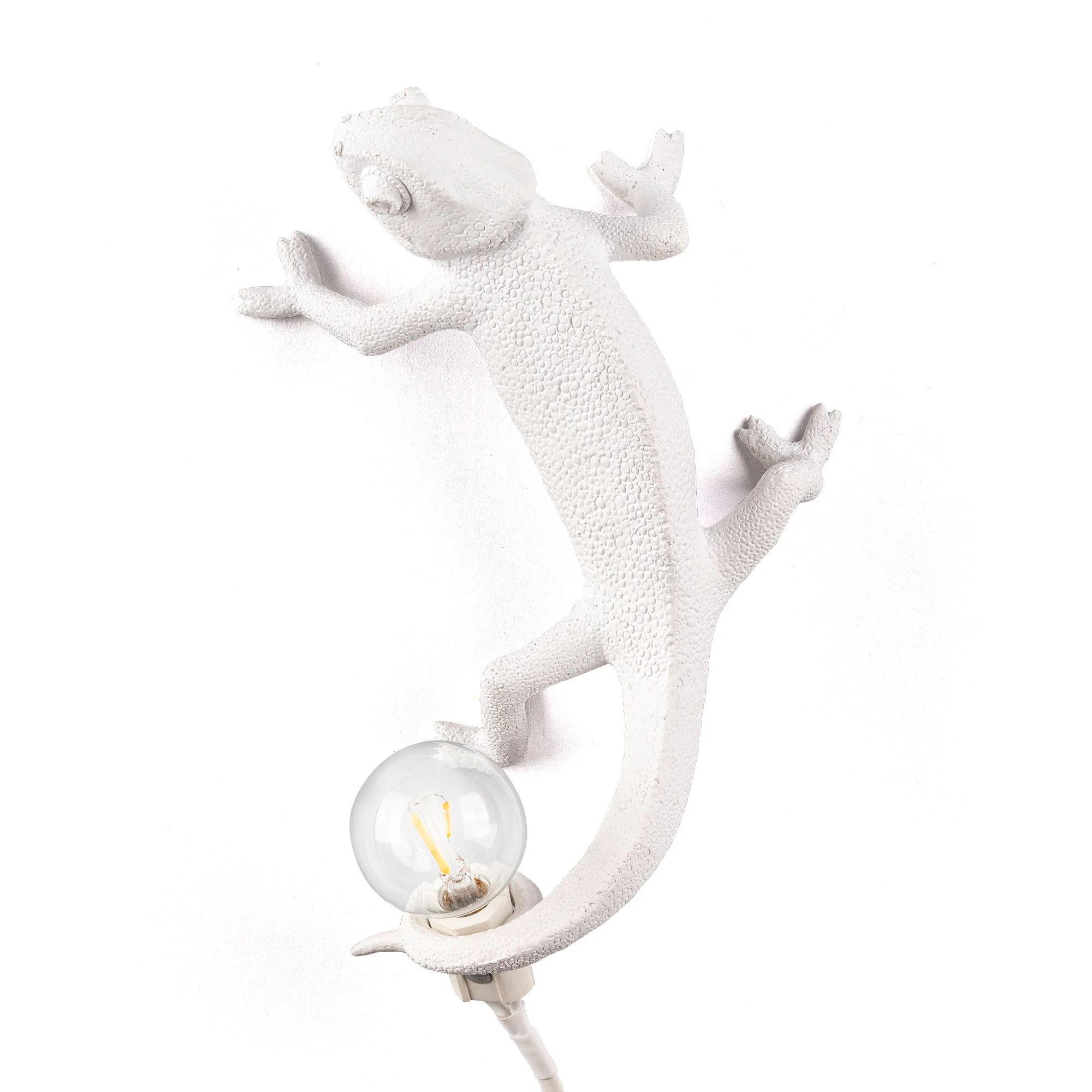 CHAMELEON GOING DOWN - Lampe de table | Blanc