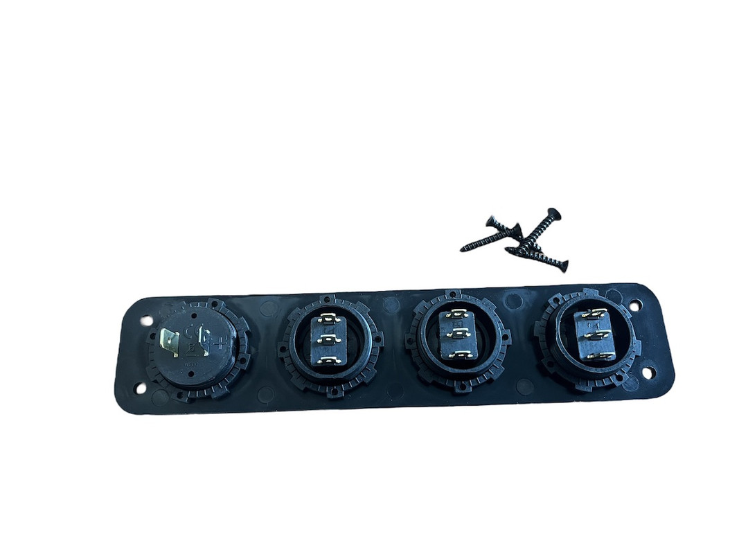 Ripca 3-voudige 12 V schakelaars & voltmeter inbouwkit