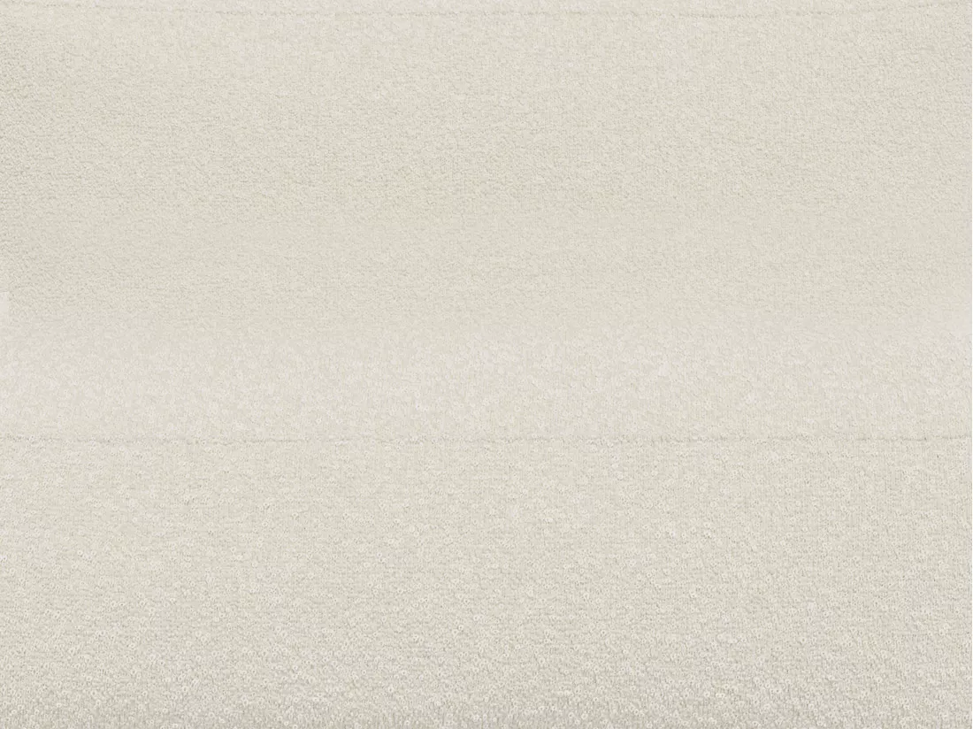 Canapé 2 places en tissu bouclette beige NOUMARA