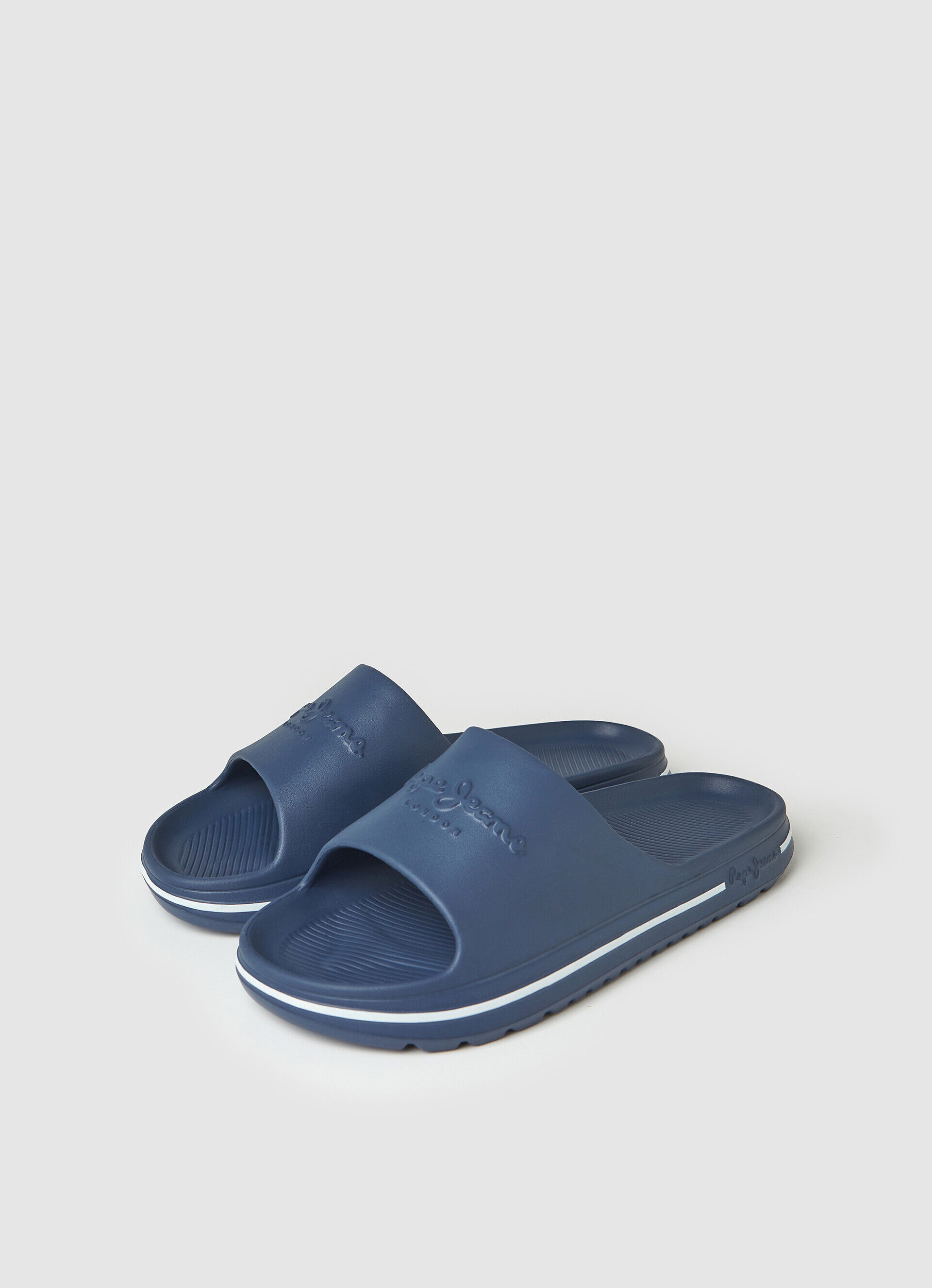 Chinelo de praia estilo slide - azul marinho