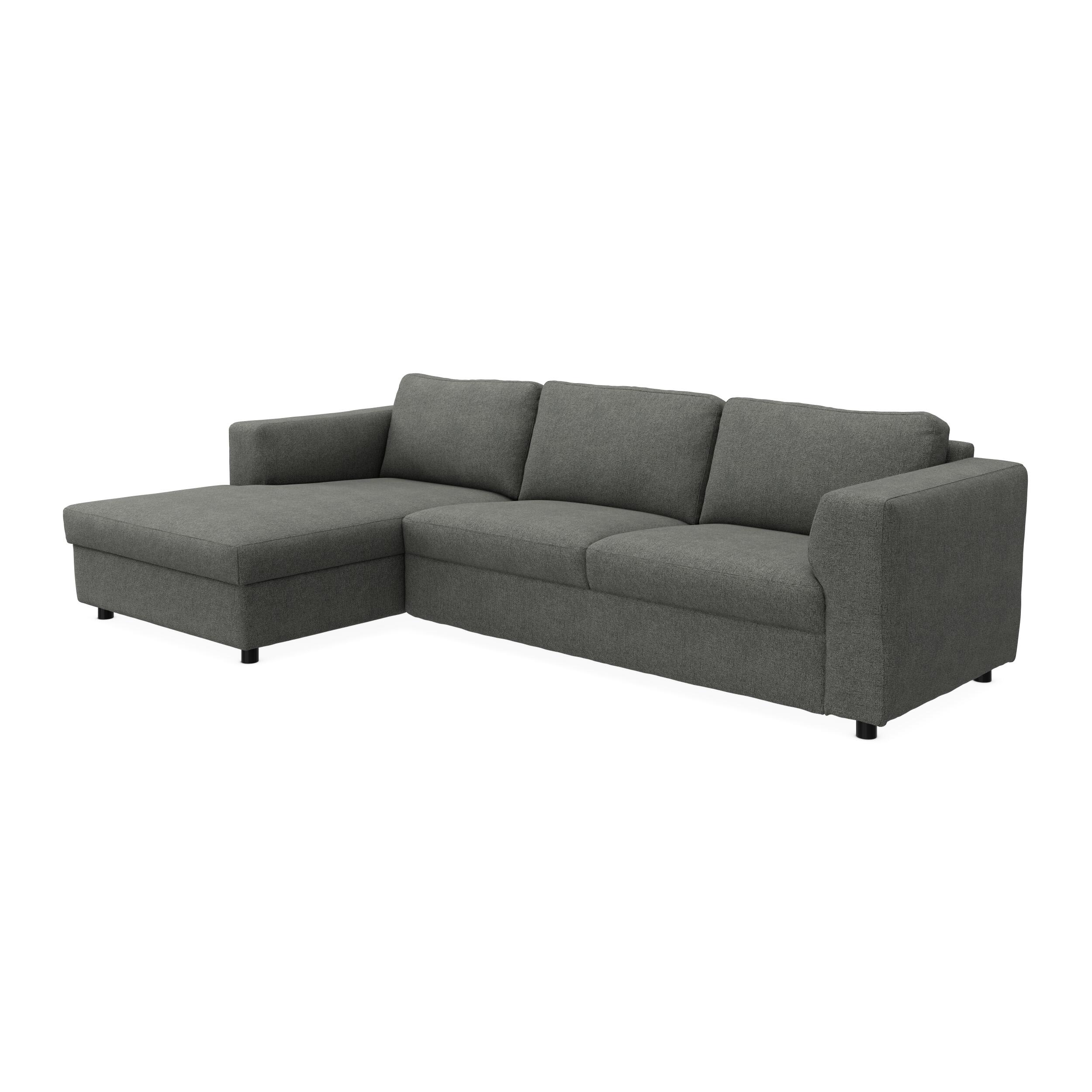 Lean venstrevendt sofa med chaiselong
