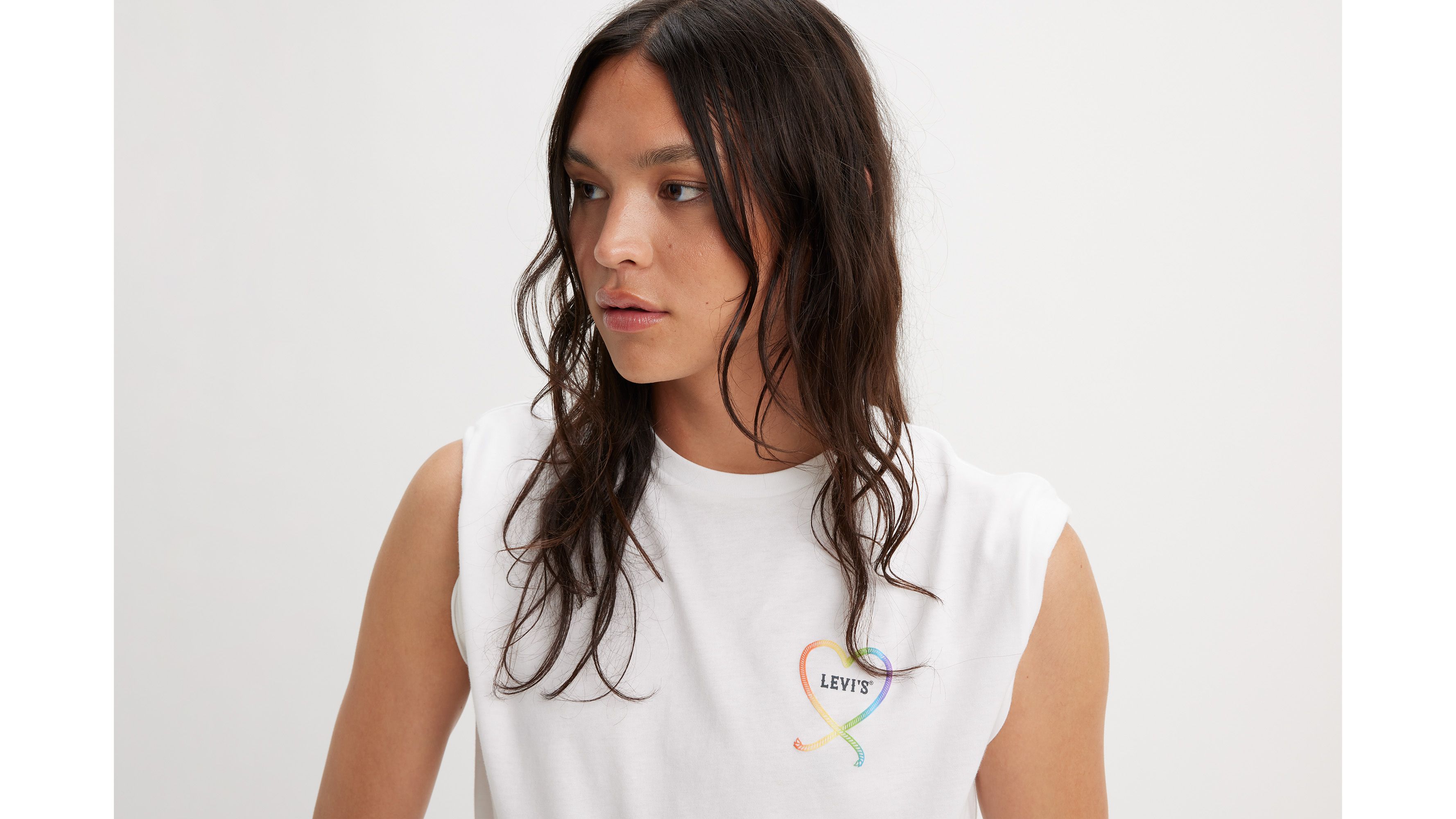 Levi's® Pride T-shirt Community - Pride Bright White - Blanc
