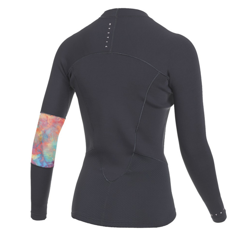 Top néoprène Femme Mystic Lunar 2mm manches longues gris