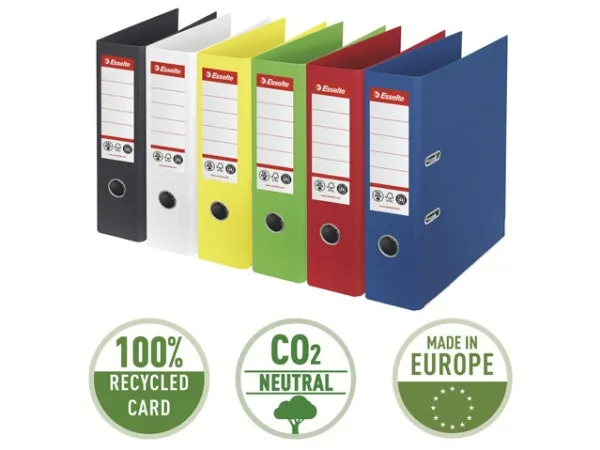 Brevordner Esselte No.1 CO²-neutral A4 blå 75 mm - (10 stk.)