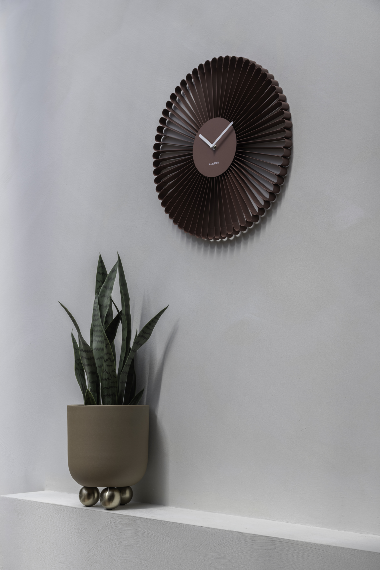 Wandklok Cascara Rode oker