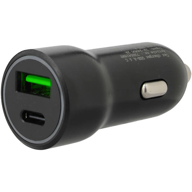 Auto oplader USB A en C