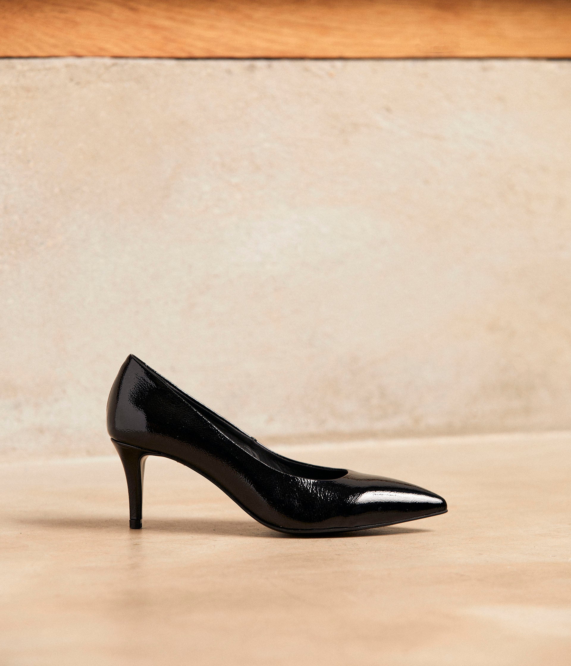 Escarpins vernis noirs Delphia