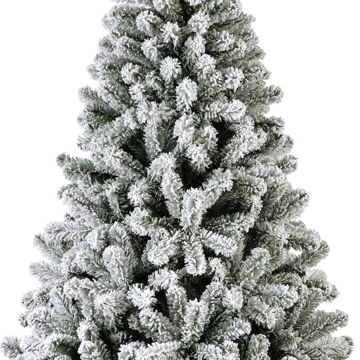 Sapin de Noël artificiel lumineux 400 LED H240 cm King Vert enneigé