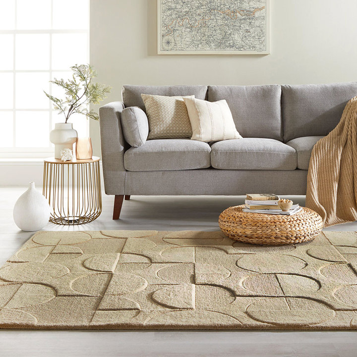 Modern vloerkleed - Mozo Gigi Beige/Creme | Speels!