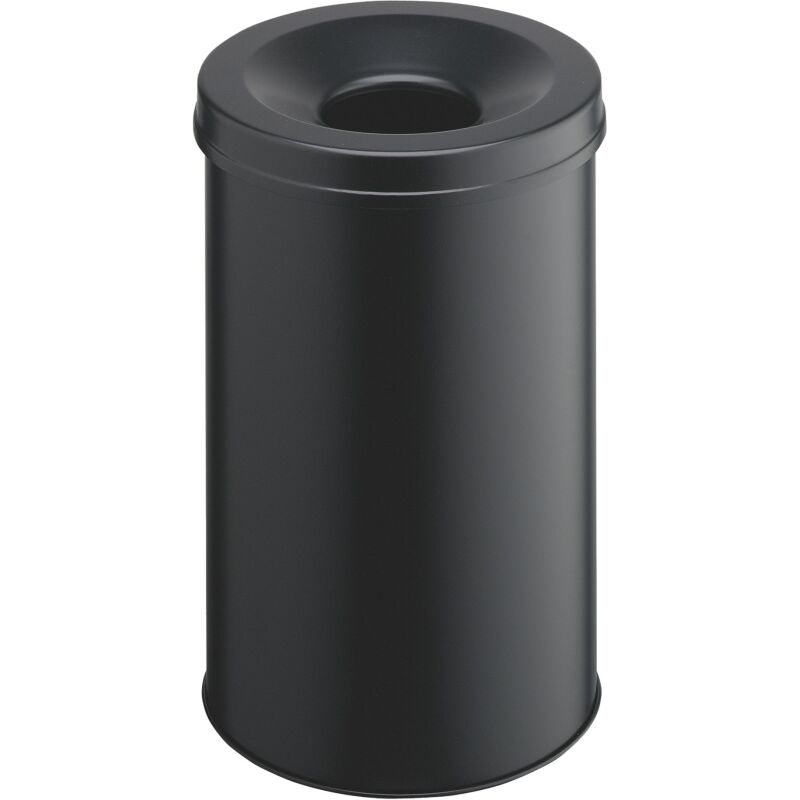 Corbeille à papier métal Durable non feu noire 30 L