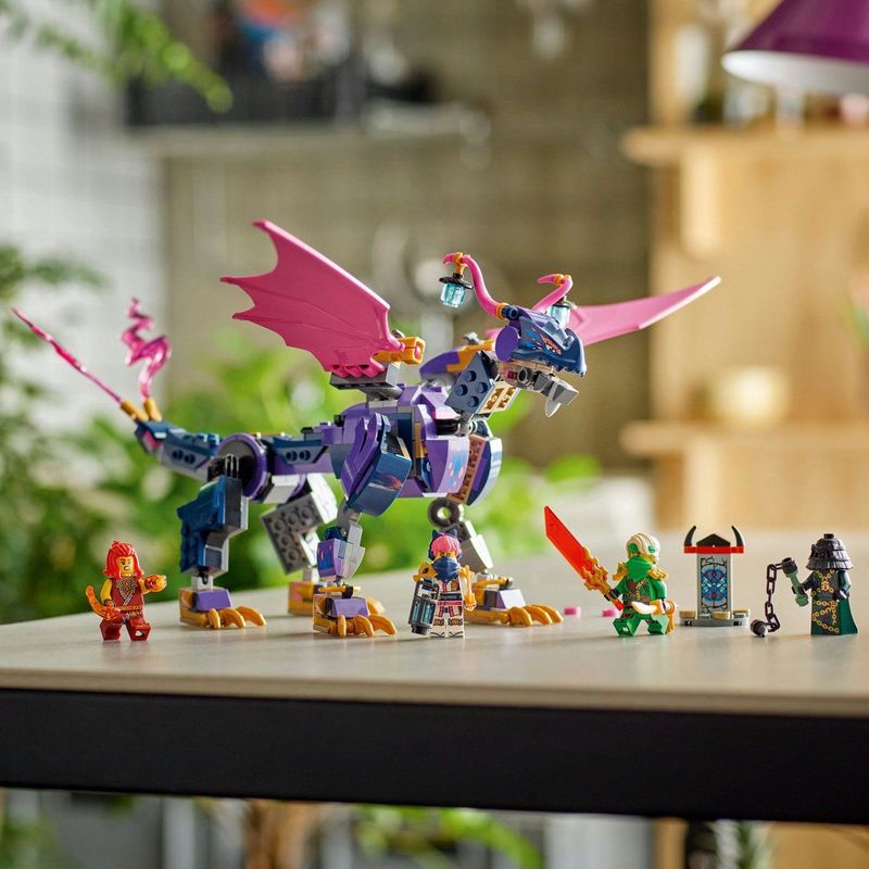 LEGO NINJAGO Rontu The Master Dragon - Interactief Spel - Beweegbaar Drakenfiguur - Minifiguren van Lloyd, Sora & Brasera