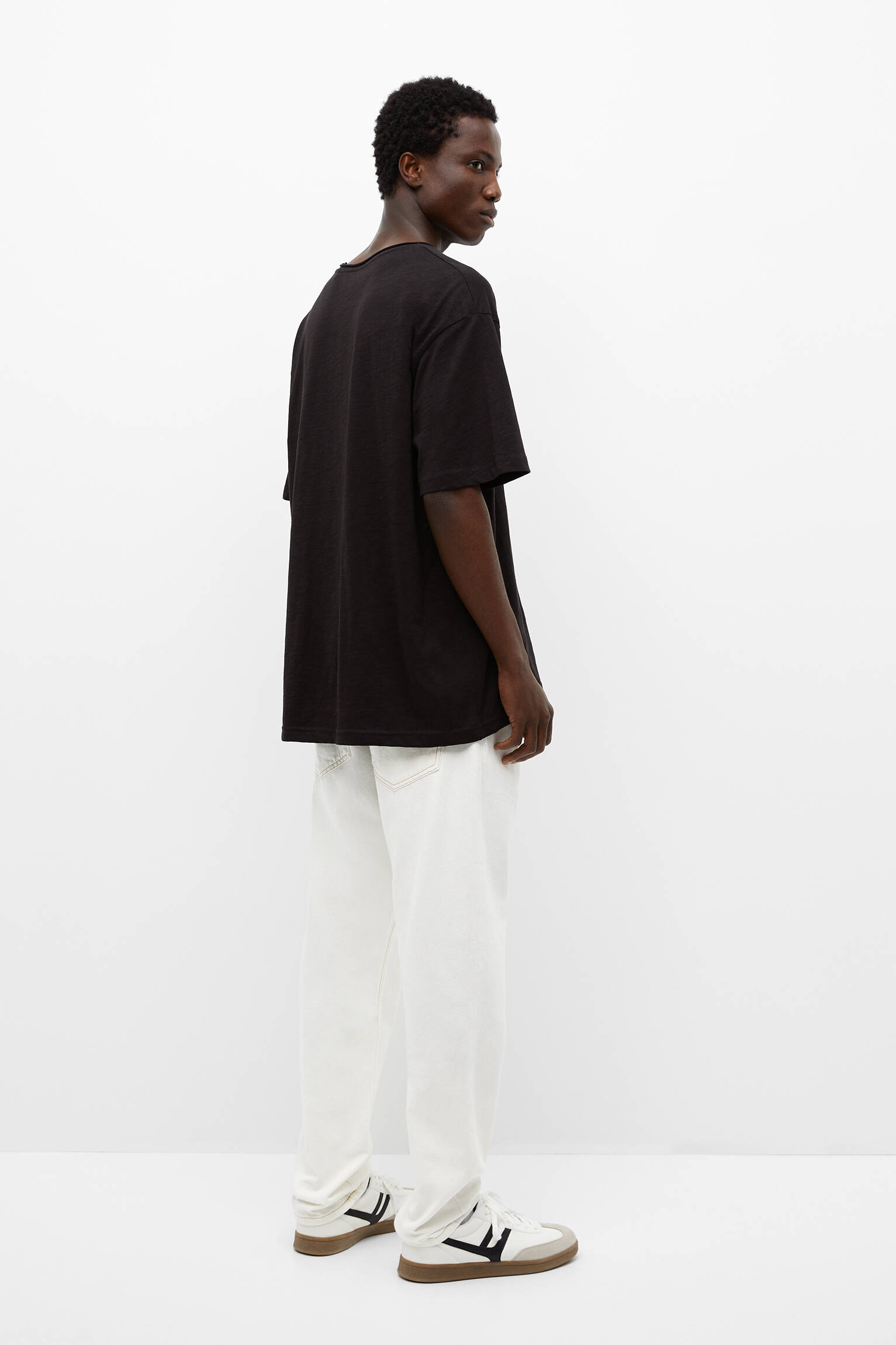 CALÇA JEANS RETA - CRU