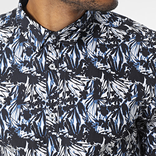 Chemise Manches Longues Holy Blanc Bleu Marine