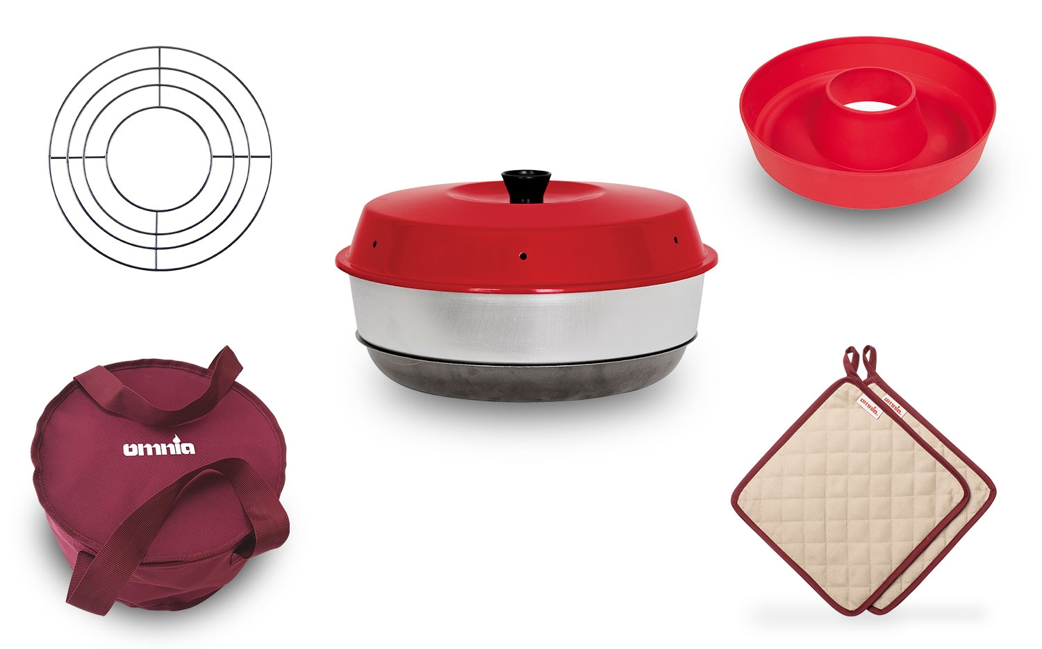 Omnia Limited Campingbackofen Komplettset 5-tlg.