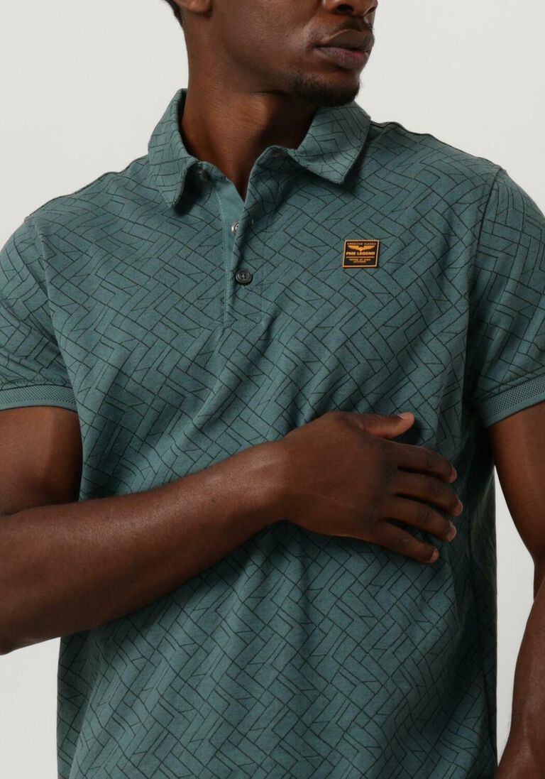 PME LEGEND groene pme legend polo short sleeve polo jacquard jersey