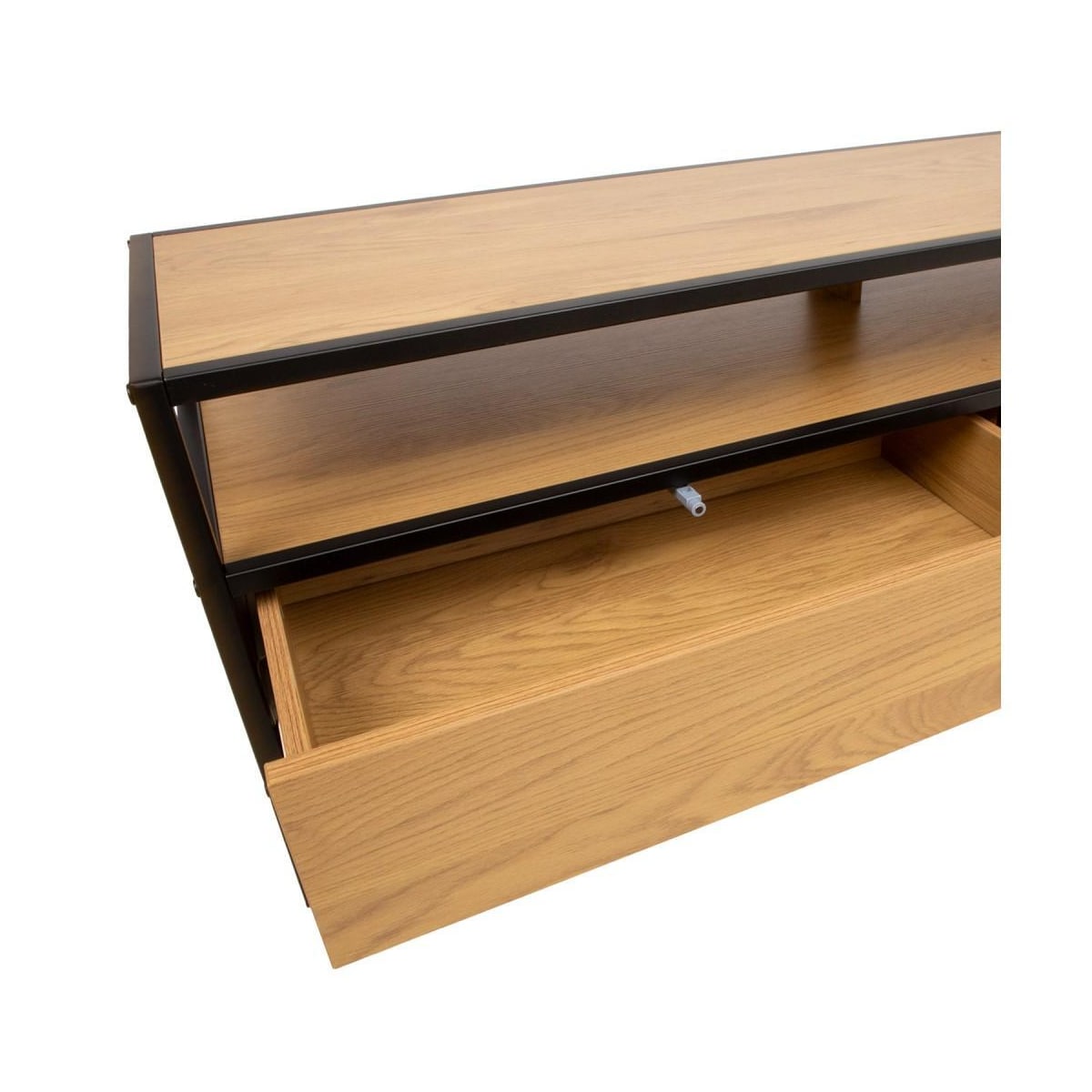 TV-bord HEDVIG 120x33xH40cm, ask/svart