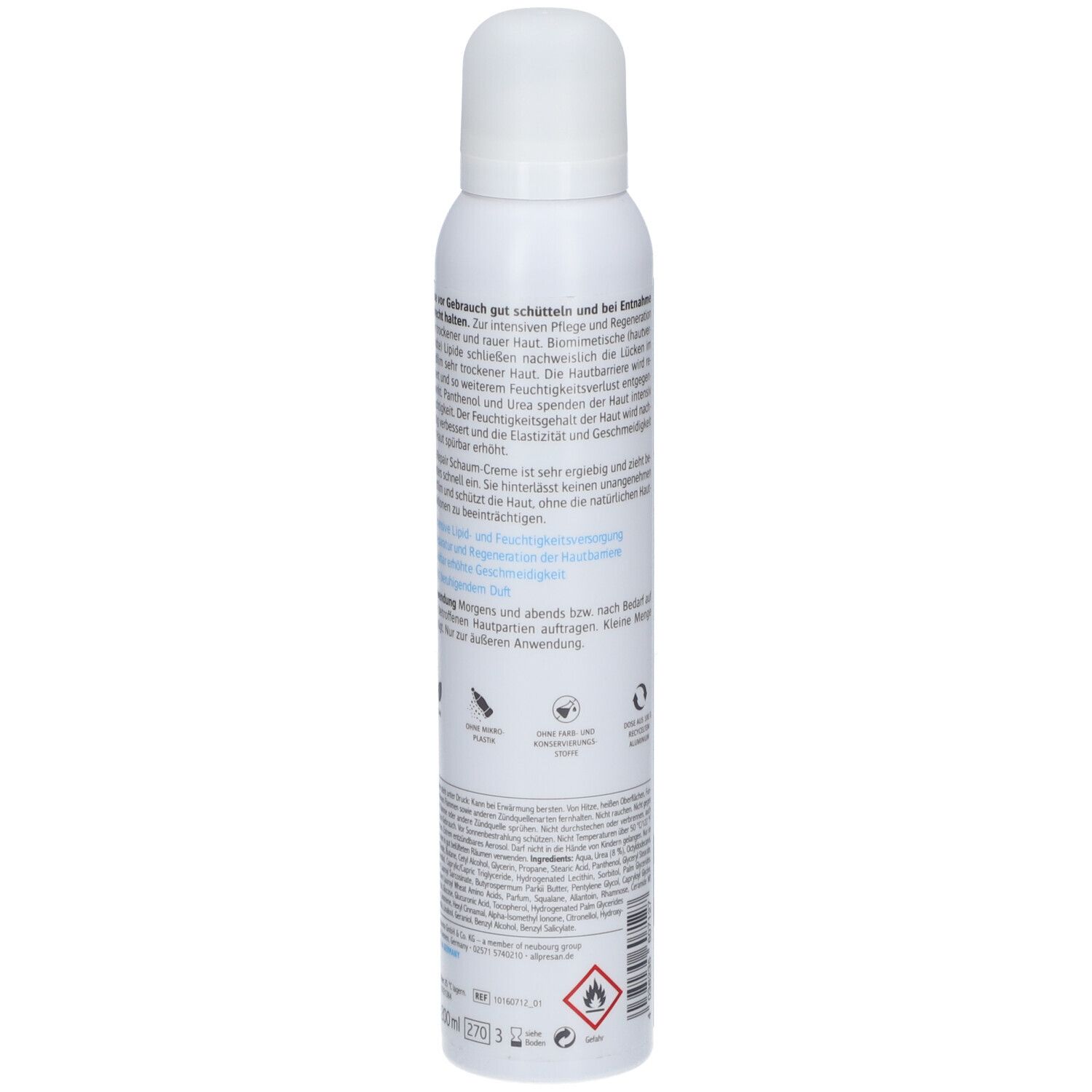 Allpresan Derma med HYDRO INTENSIVPFLEGE  Repair Schaum-Creme