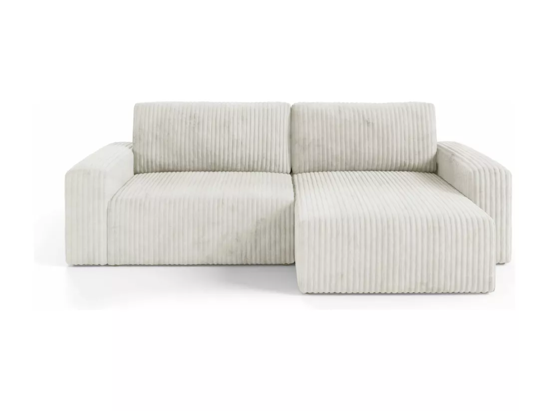 Canapé d'angle convertible Cord FANO Beige