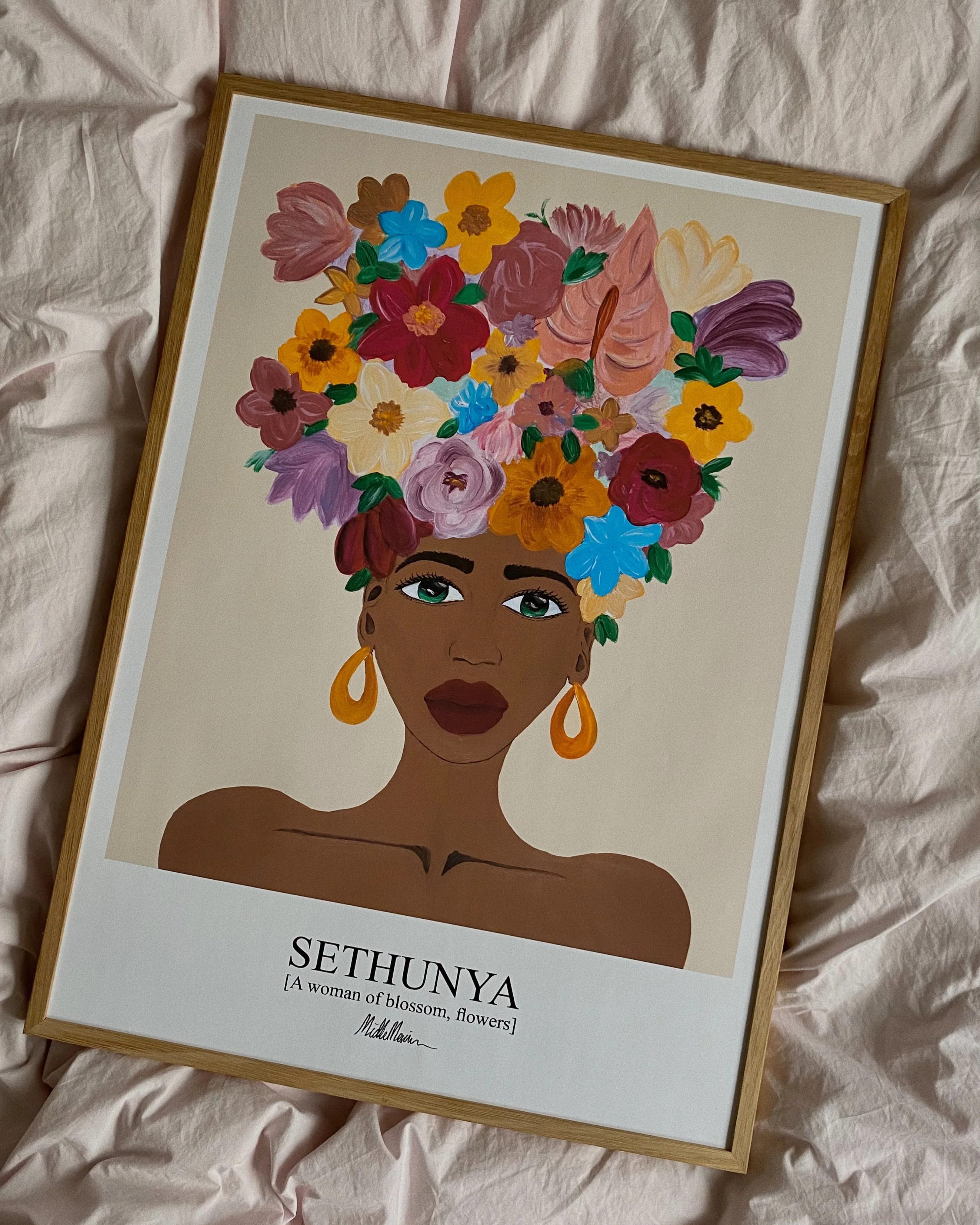 Poster & Frame  Morais Artworks Sethunya plakat - Warm