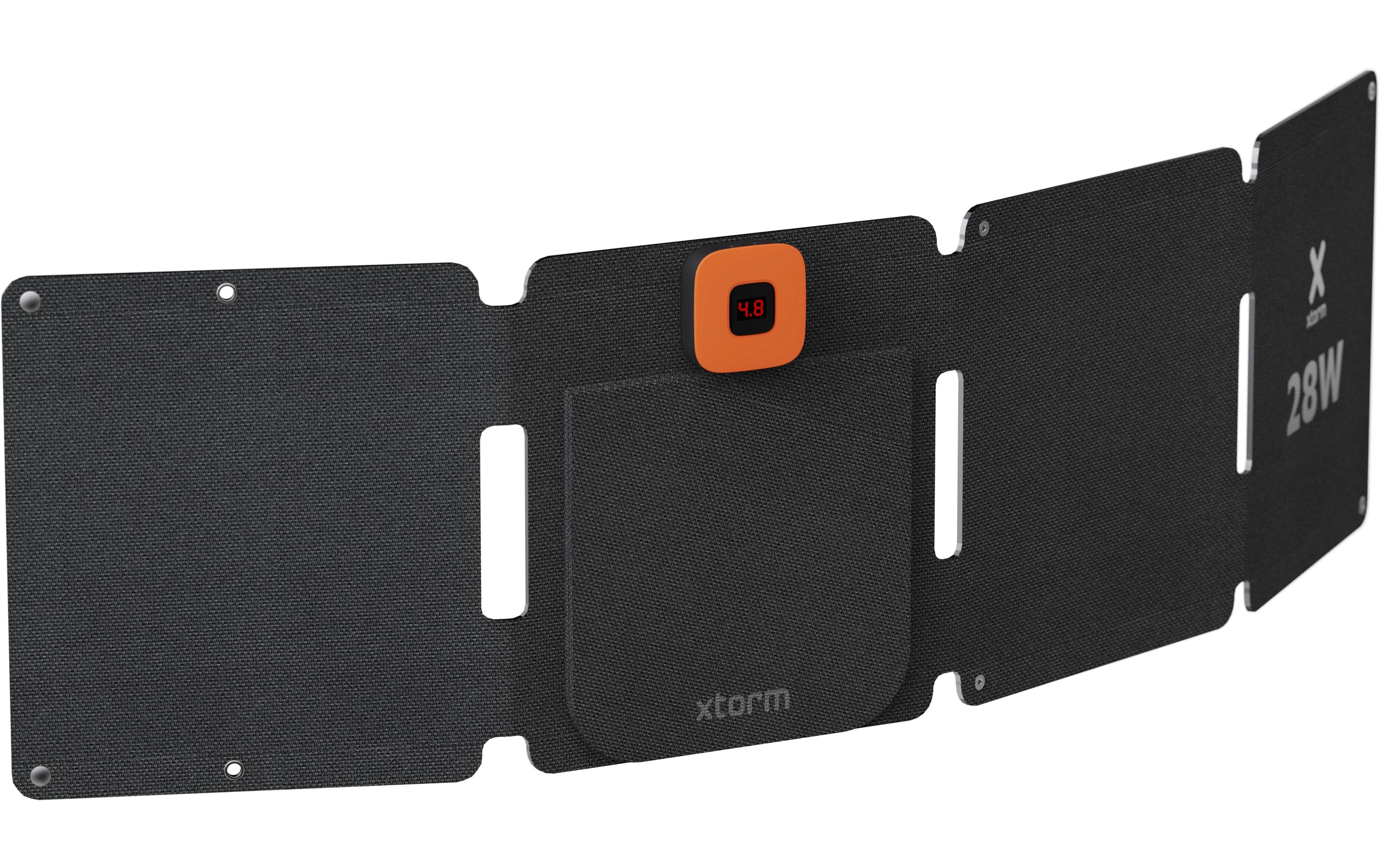 Solarpanel SolarBooster 28 WFaltbares 28-W-Solarmodul mit zwei USB-Ladeanschlüssen