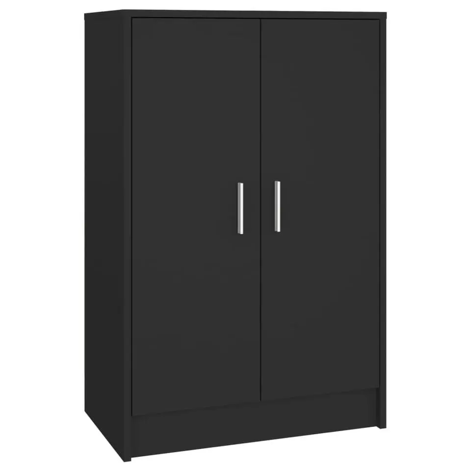 vidaXL - Schoenenkast - Zwart - Bewerkt hout - 60 x 35 x 92 cm