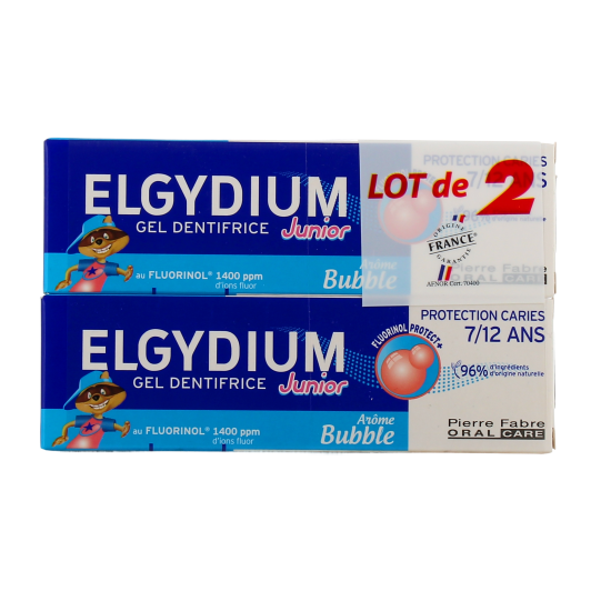 Dentifrice Elgydium Protection Caries Junior - Bubble Gum