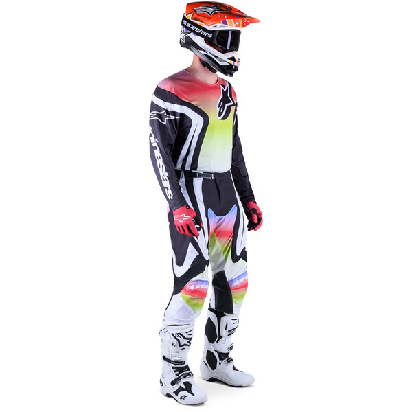 Alpinestars - Maillot Racer Semi Noir / Blanc / Multicolore