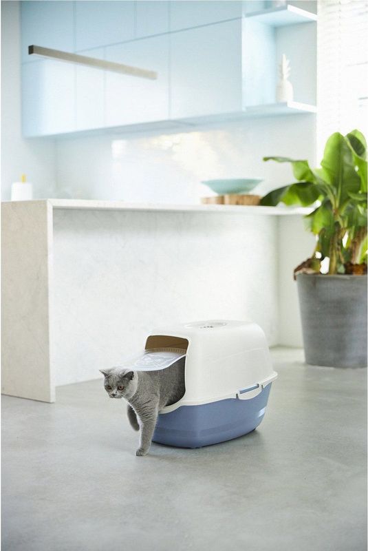Rotho Bailey - Kattenbak - Blauw/Zand