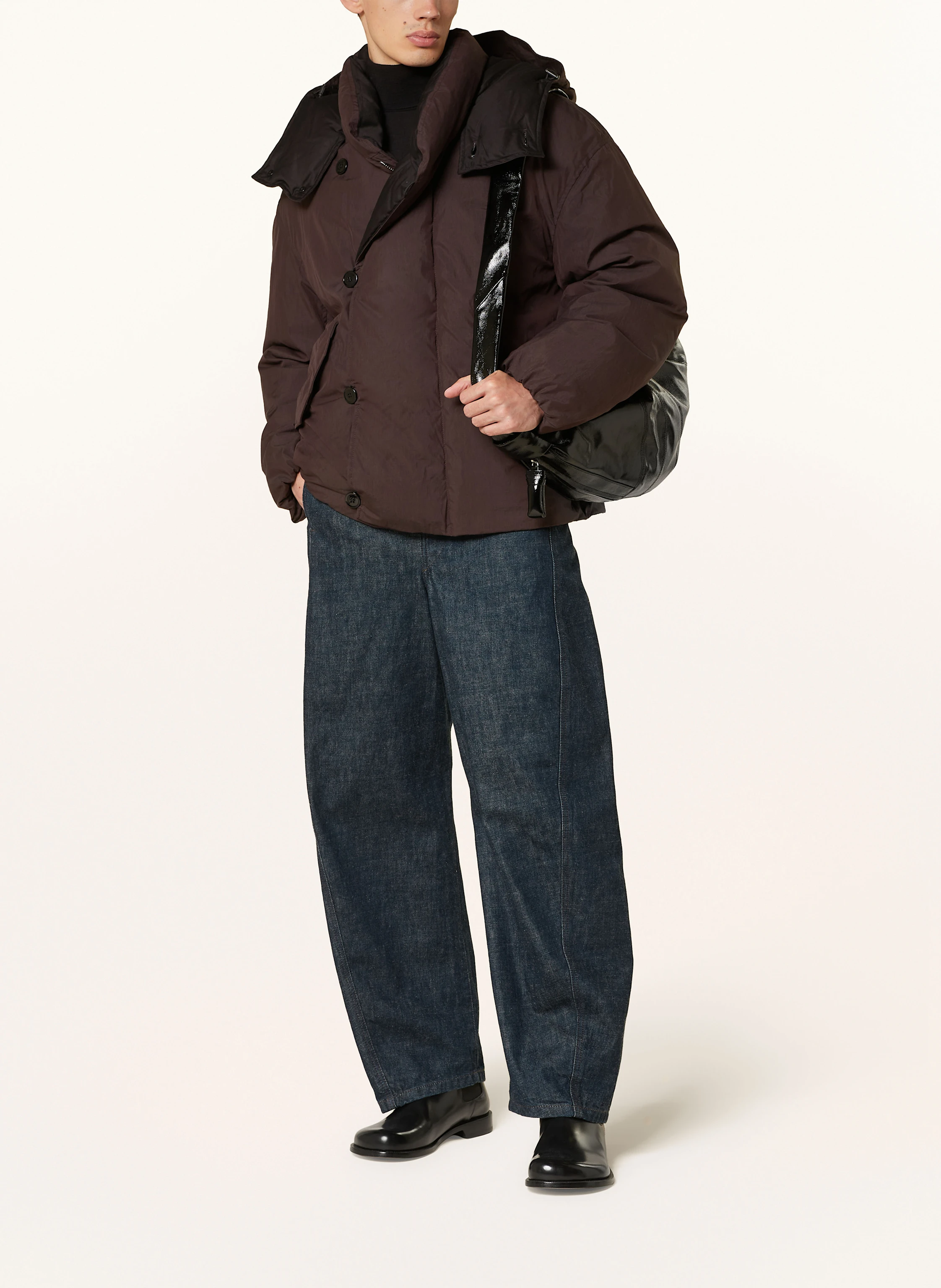 LEMAIRE Daunenjacke mit abnehmbarer Kapuze
