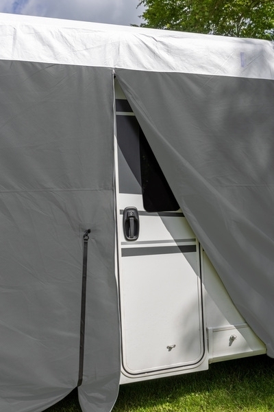 Reisemobil Schutzhülle L750cm B240cm H270cm, grau, TYVEK