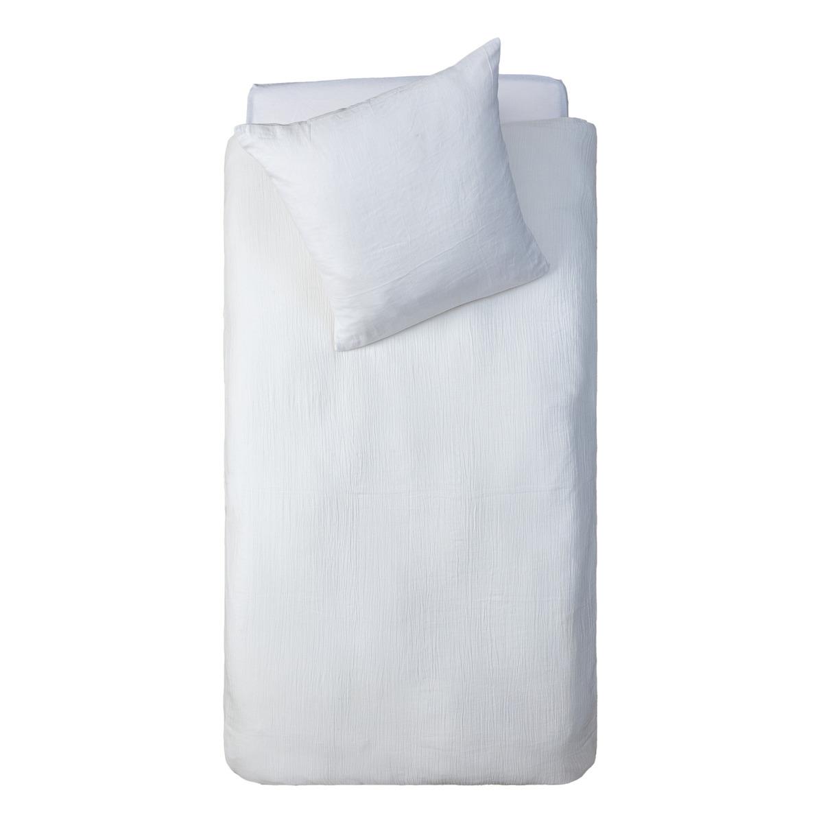 PARURE DOUBLE GAZE COTON BLANC 140X200CM
