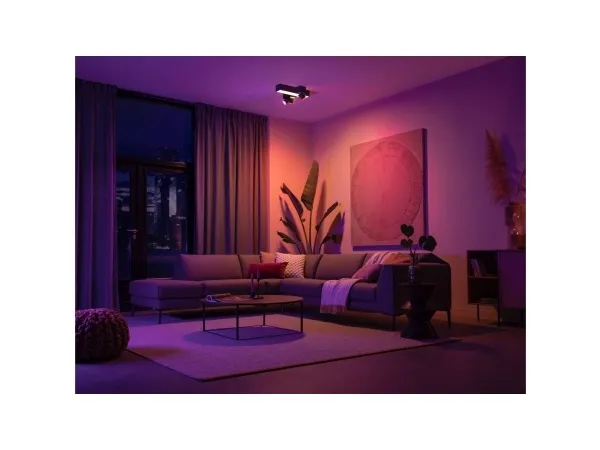 Philips Hue White Color Ambiance Centris Kryds 3-Spot Sort - BT