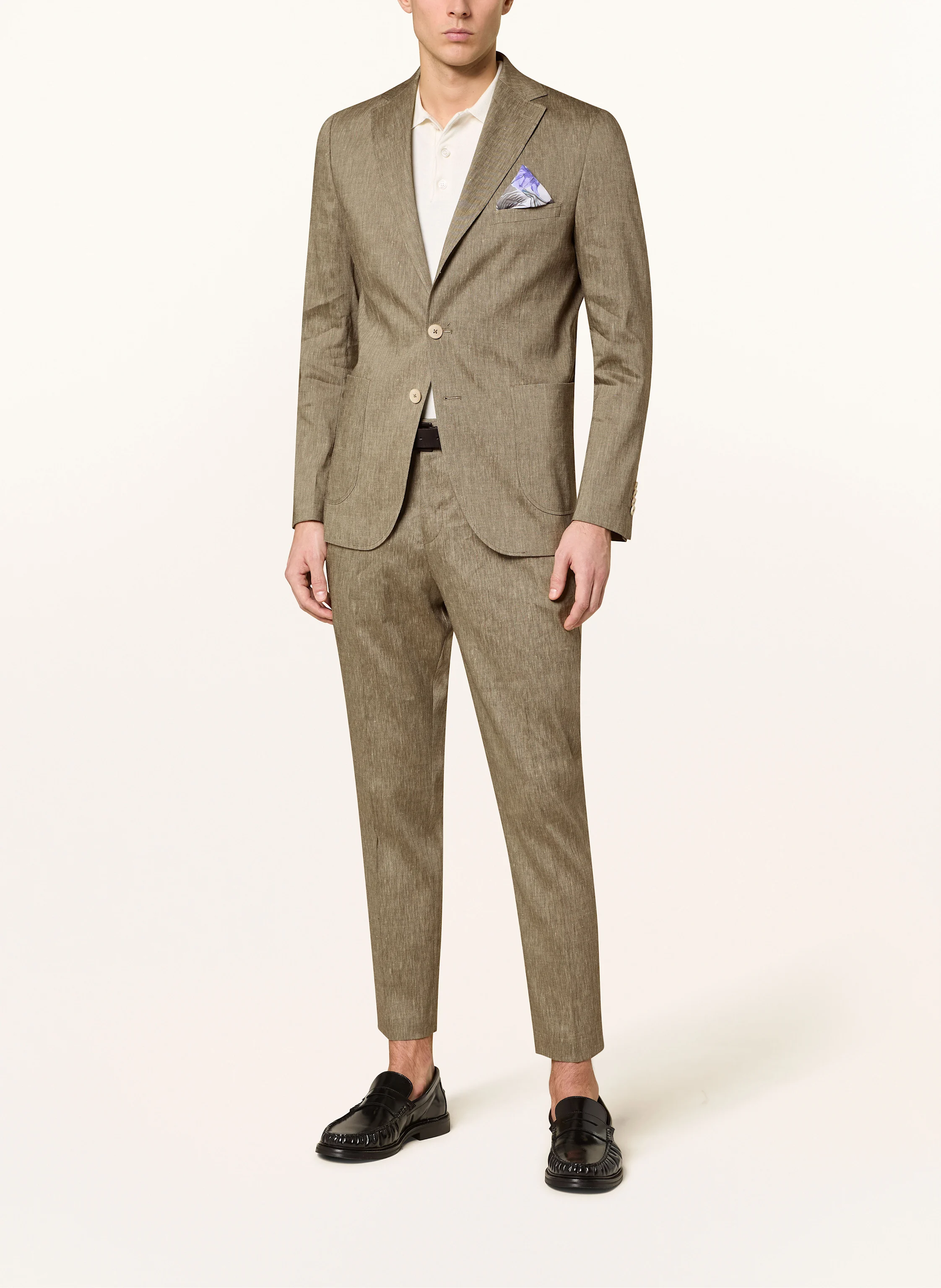 PAUL Anzugsakko Extra Slim Fit mit Leinen