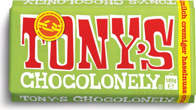 Tony's Chocolonely - Melk Hazelnoot Crunch - Chocolade - 180 g