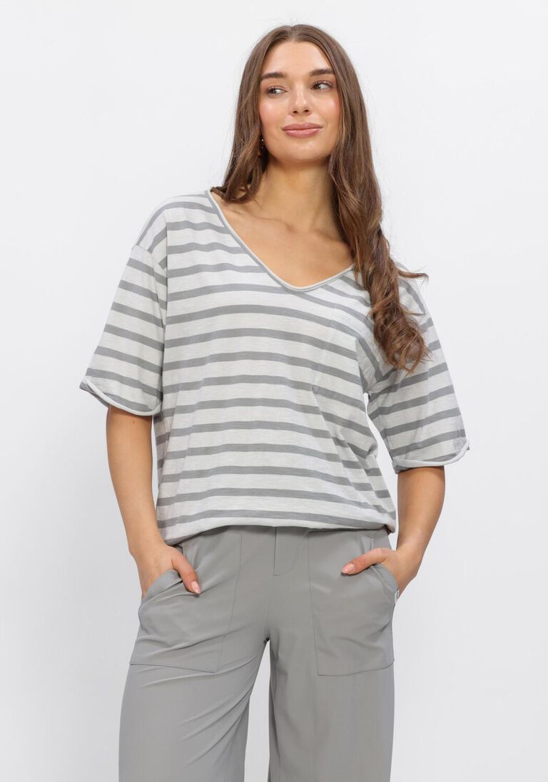 beige penn & ink top t-shirt stripe