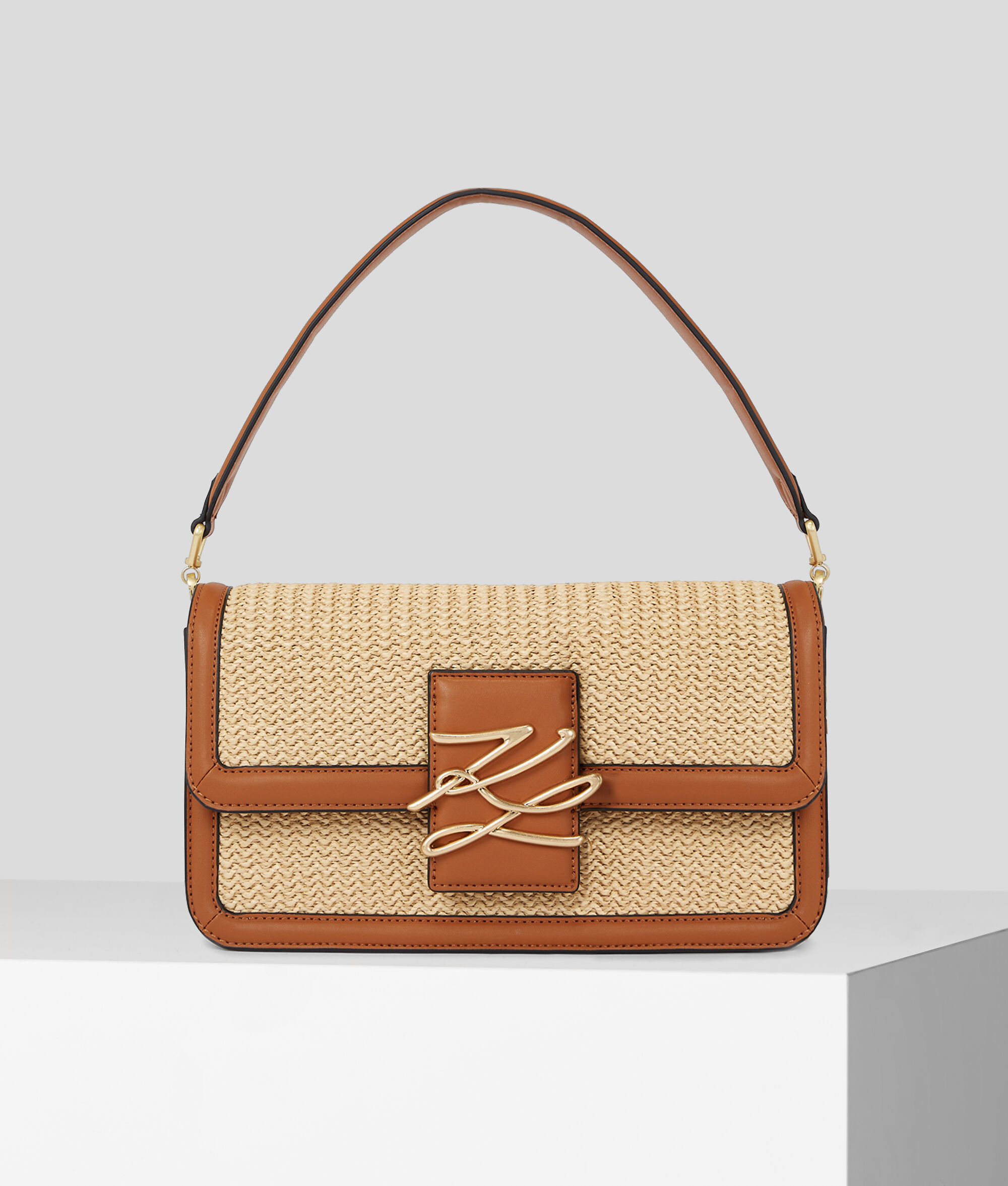 SAC PORTÉ ÉPAULE K/AUTOGRAPH EN RAPHIA